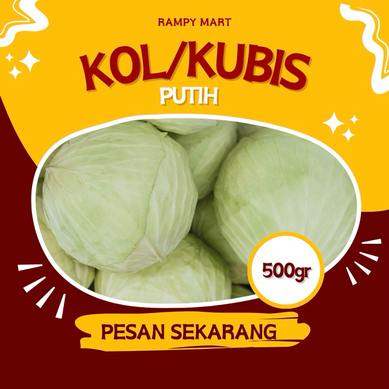 

Kol Kubis Segar 500gr