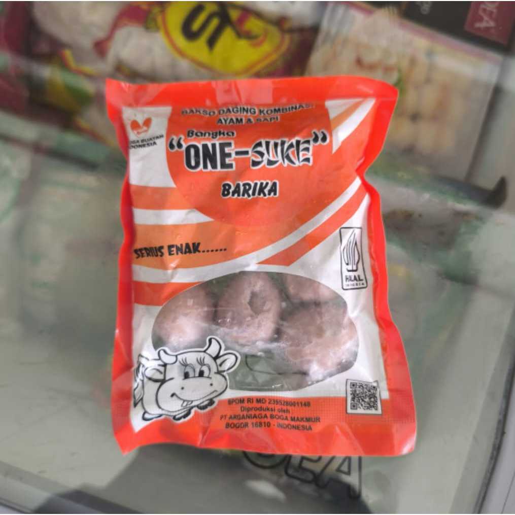 

Bakso Daging Kombinasi Ayam & Sapi Barika One-Suke (isi 10)