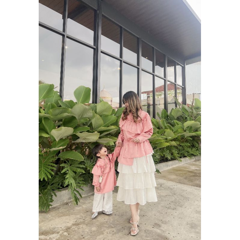 baju couple premium kaftan lebaran baju couple ibu dan anak baju lebaran