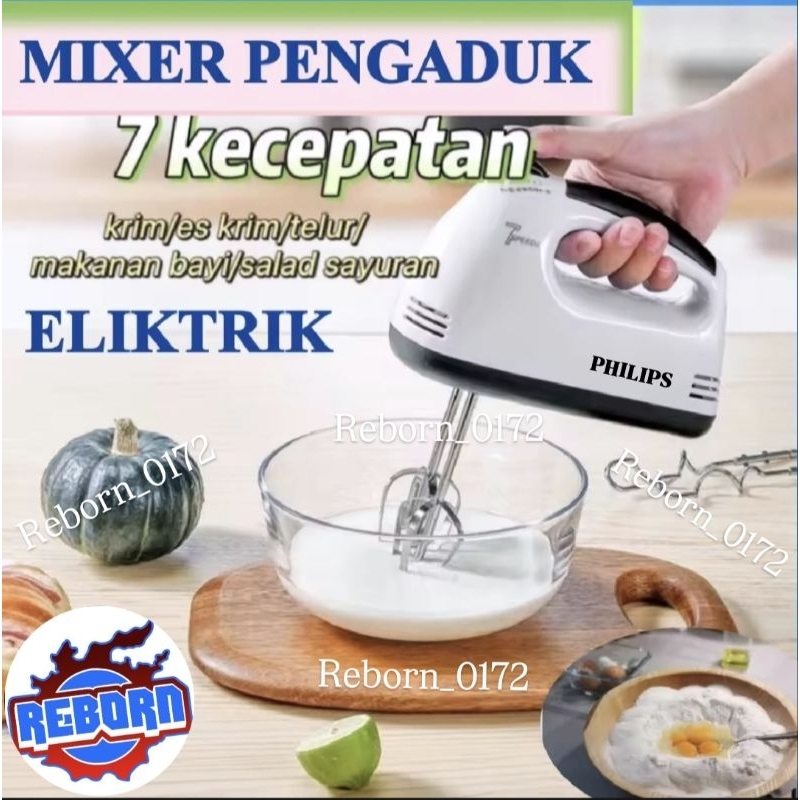 HAND MIXER PHILIPS 7 KECEPATAN TURBO HAND MIXER TERBARU DARI PHILIPS