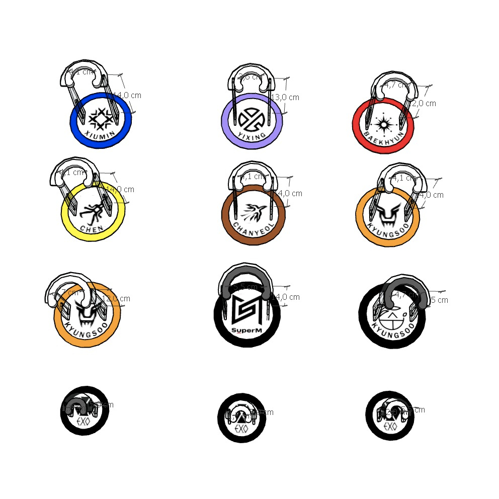 Standing Lightstick Custom / Penyangga Lightstick Custom