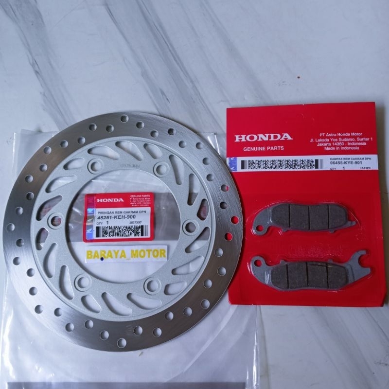 PIRINGAN CAKRAM DEPAN DAN KAMPAS REM CAKRAM DEPAN MEGAPRO PRIMUS MEGAPRO NEW