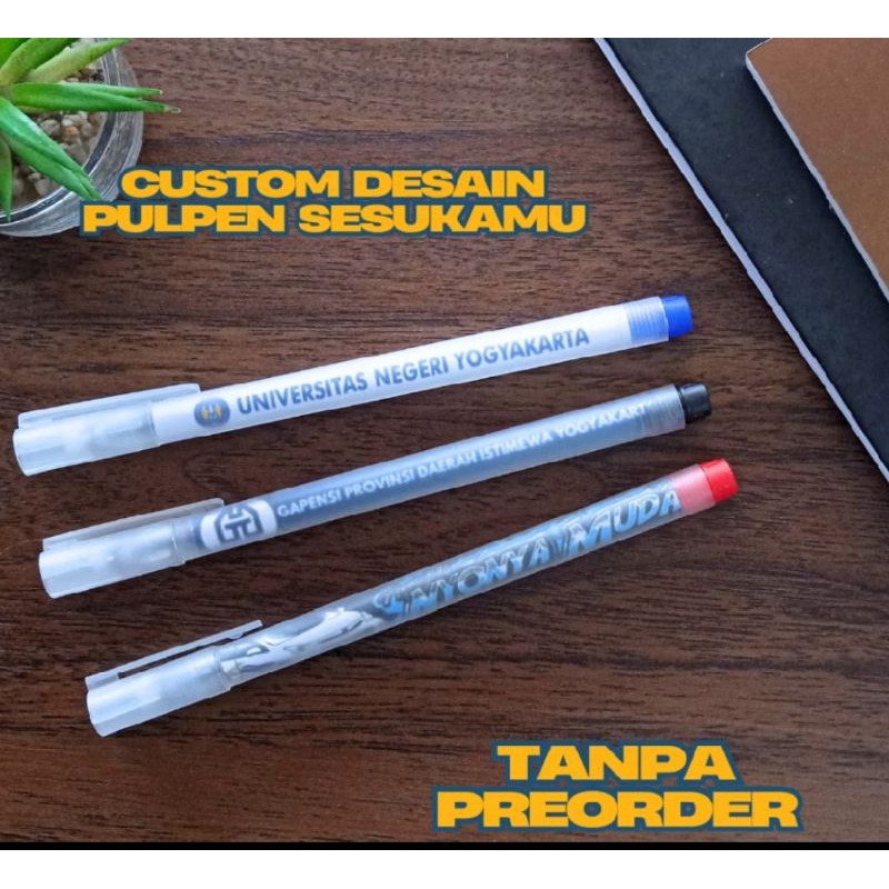 

pulpen bolpoin souvenir merchandise custom desain cetak logo