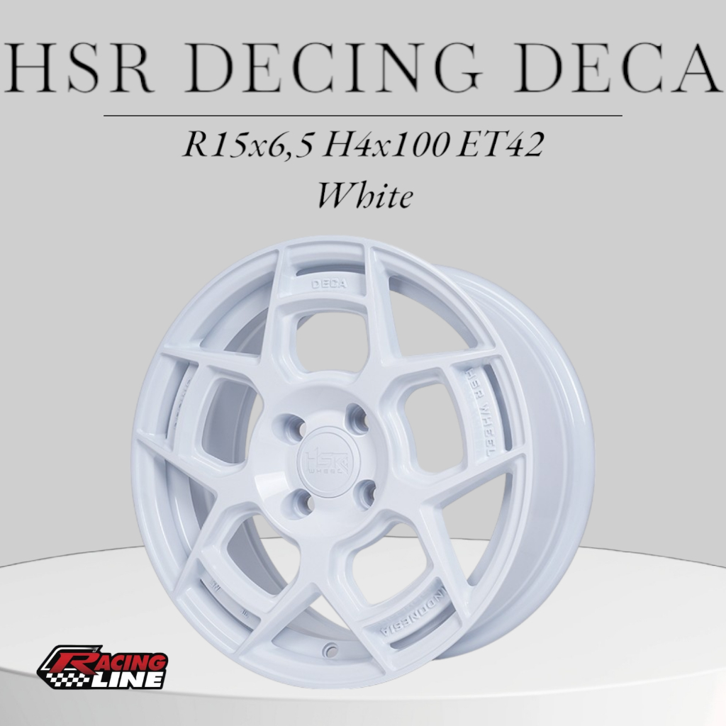 Pelak Mobil Warna Putih R15 buat Calya, Sigra, Mirage, March, dll HSR DECING DECA R15