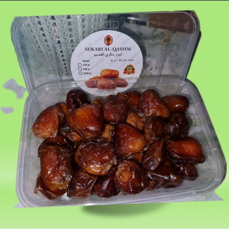

PROMO RAMADHAN Kurma Sukari Al Qassim 500gr exp 2026