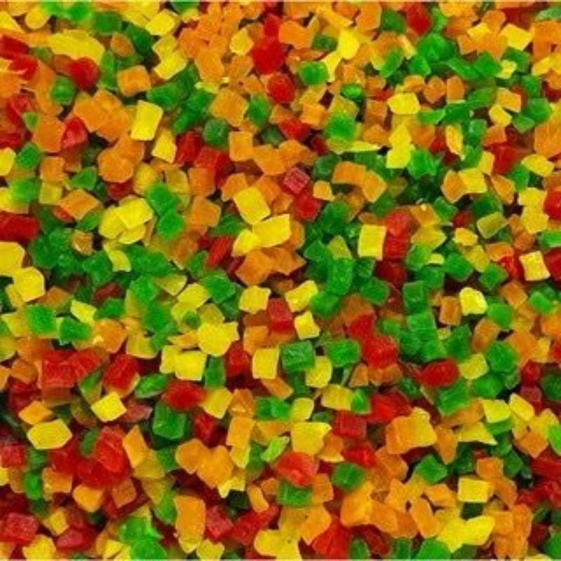 TUTTI FRUTTI 250 GR - Fruity Bits Fruity Jelly Buah Kering Pelet Buah Instan Dry Food Fruit Permen S