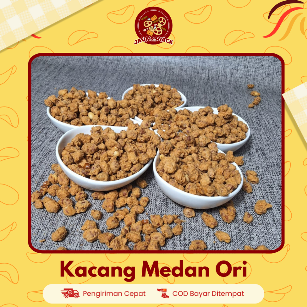 

Kacang Telur Medan Kacang Disko Renyah Ori Snack Kiloan Kemasan 250gr 500gr