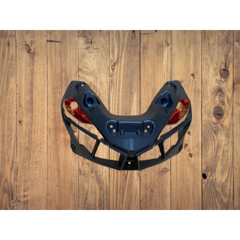 Housing Frame Alis Lampu Depan Vario 125 150 Led Old Custom Black Housing Sen Smoke Orange