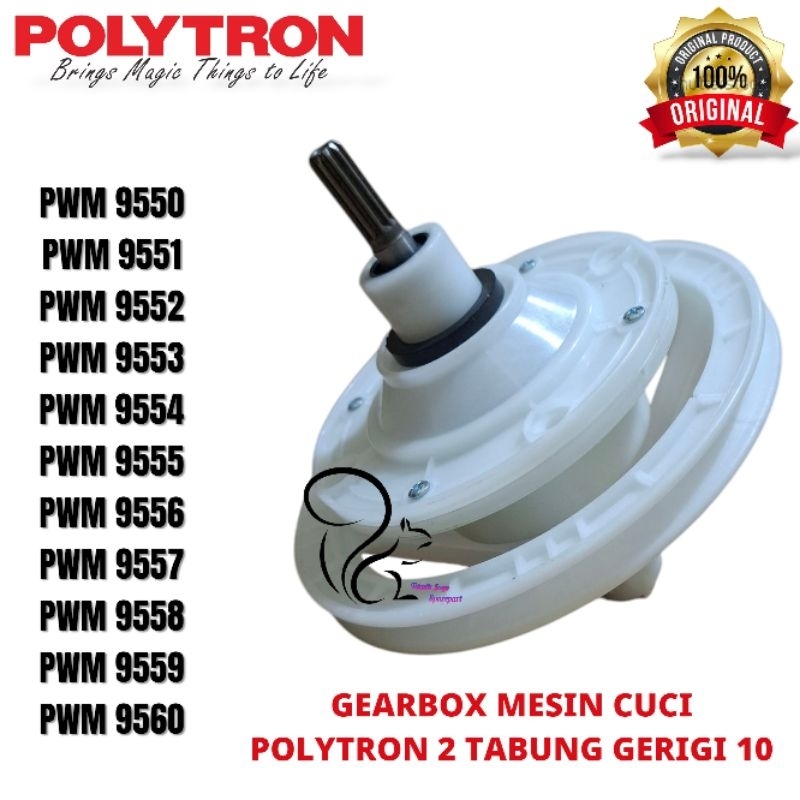 Gearbox Mesin Cuci Polytron PWM 9550 , PWM 9551 , PWM 9552 , PWM 9553 , PWM 9554 , PWM 9555 , PWM 95