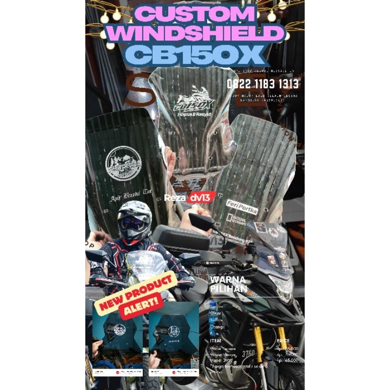 windshield honda cb150x