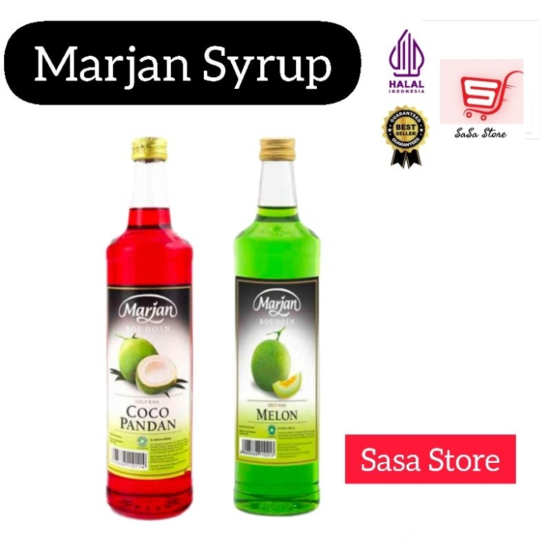 

MARJAN SYRUP COCOPANDAN 460 ml & MELON 460 ML