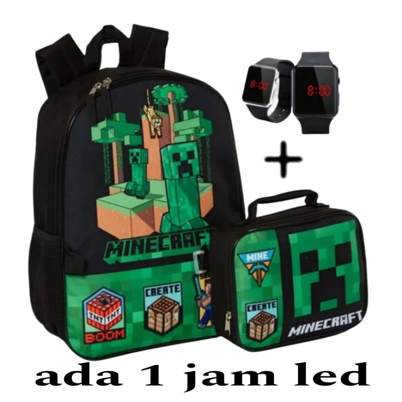 tas anak laki - tas Minecraft - tas sekolah SD anak laki - tas anak cowok - tas SD anak cowok - tas 