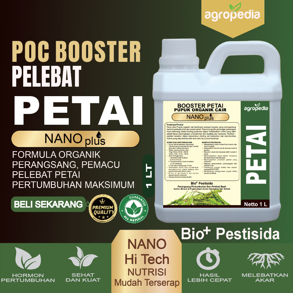 AMINO BOOSTER Pupuk Petai Cepat Berbuah, Perangsang Petai Cepat Besar, Pupuk  Pelebat Petai, Pupuk P