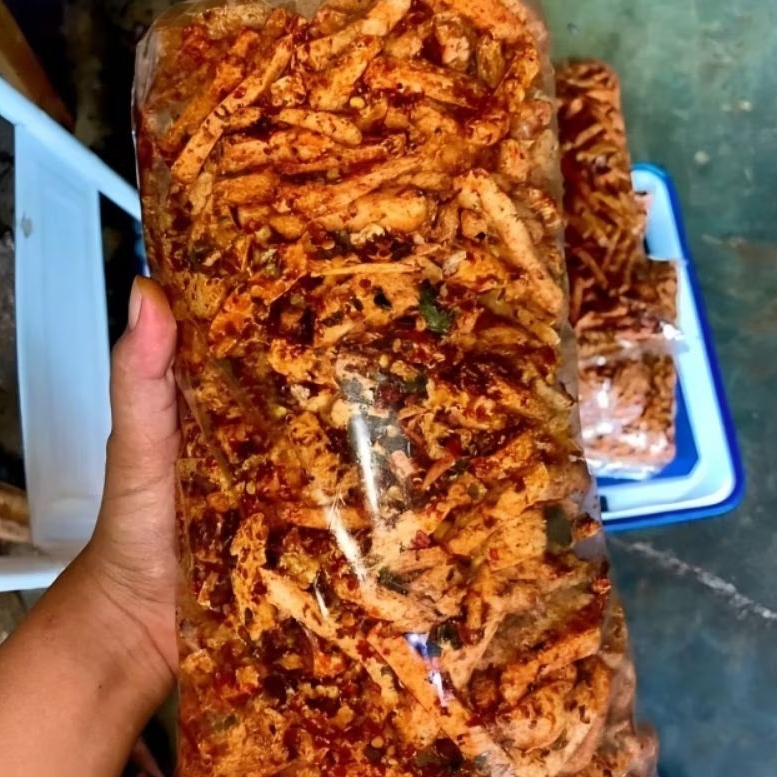 

Basreng Viral Pedas Daun Jeruk 1kg Extra Bumbu Melimpah
