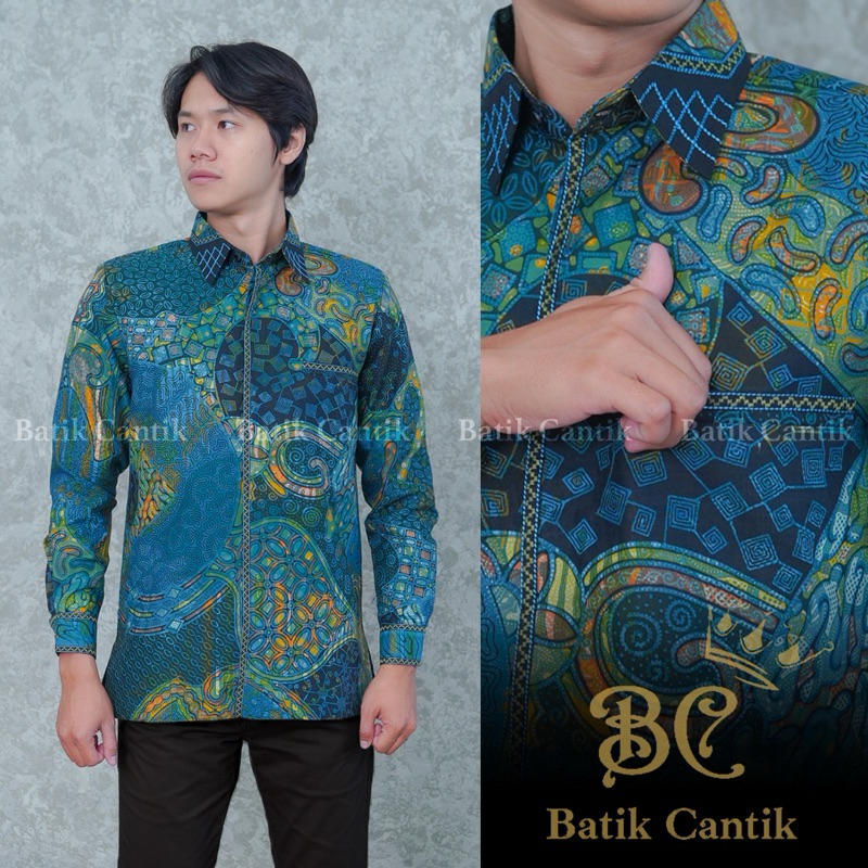 Batik Cantieq Exclusive - ASKARA | Batik pria premium smock katun tulis solo, | batik pria premium c