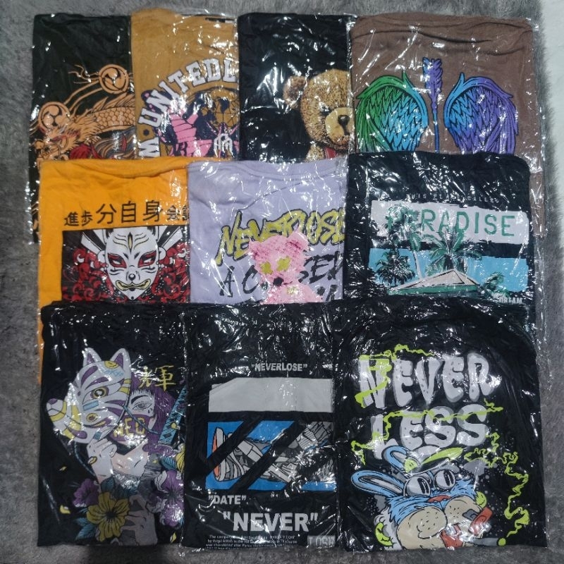 Kaos Distro Paket Murah RANDOM Baju Kaos Pria Katun