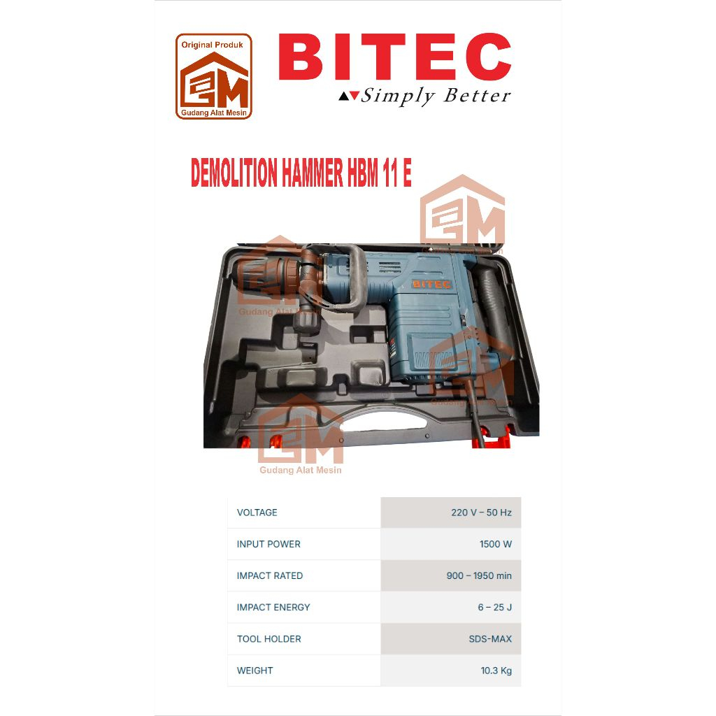 JackHammer Bitec HBM 11E