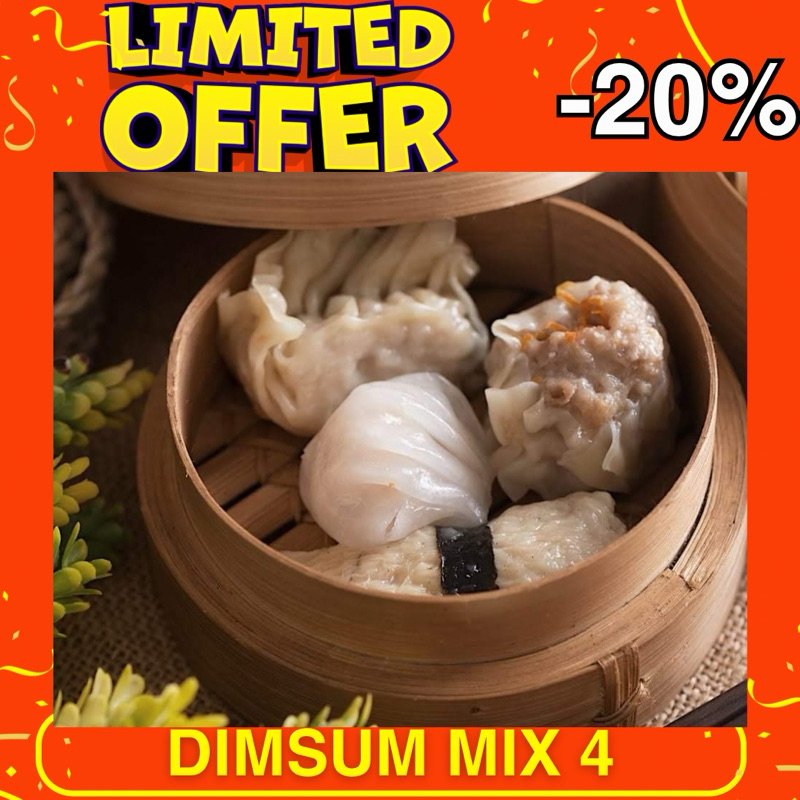 

Dimsum Mix, 40 Pcs, Ayam, Udang, Hakau, Lumpia, Cemilan Instan, Cemilan Kekinian, Snack Zaman, Bekal