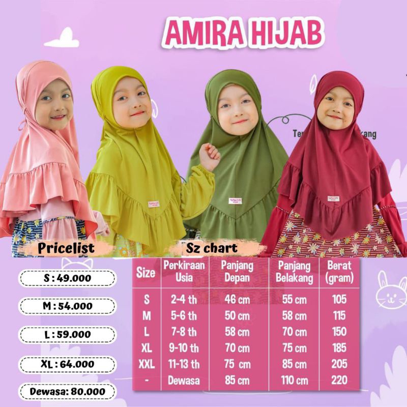 Jilbab Anak dan Ibu Jilbab Couple Amira Raggakids