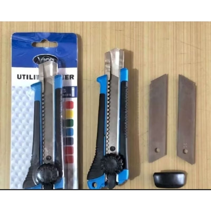 

PISAU Cutter Vico Besar putar ujung flat Extra isi utility cutter