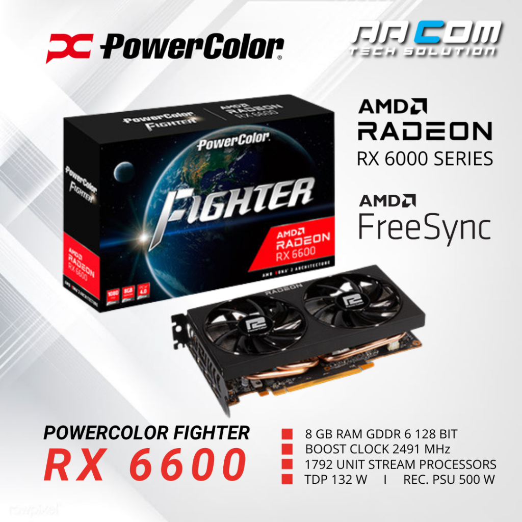 POWERCOLOR RADEON RX 6600 8GB FIGHTER