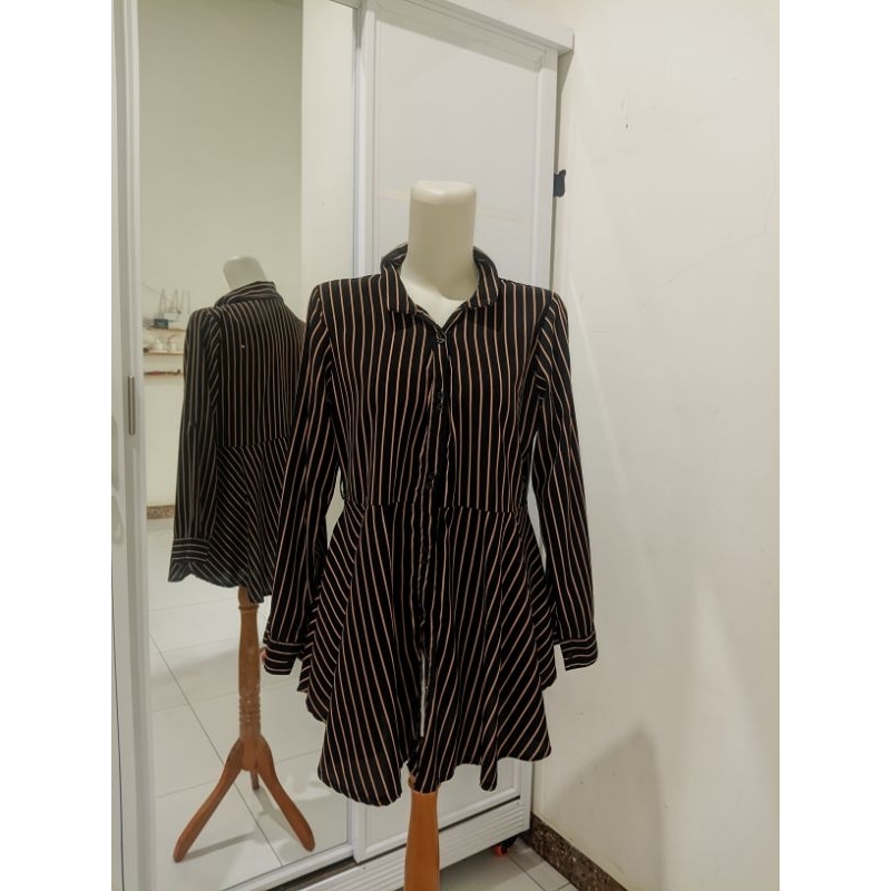 

preloved kemeja salur ada tali pinggangnya (sudah +admin)