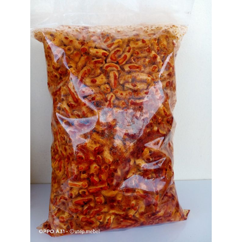 

500 gram makroni cikeruh pedas daun jeruk