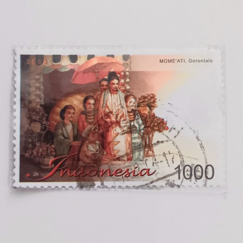 

(AD) Perangko Indonesia 2003 Pariwisata - Mome'ati, Gorontalo (2/4) 1.000 rupiah Used