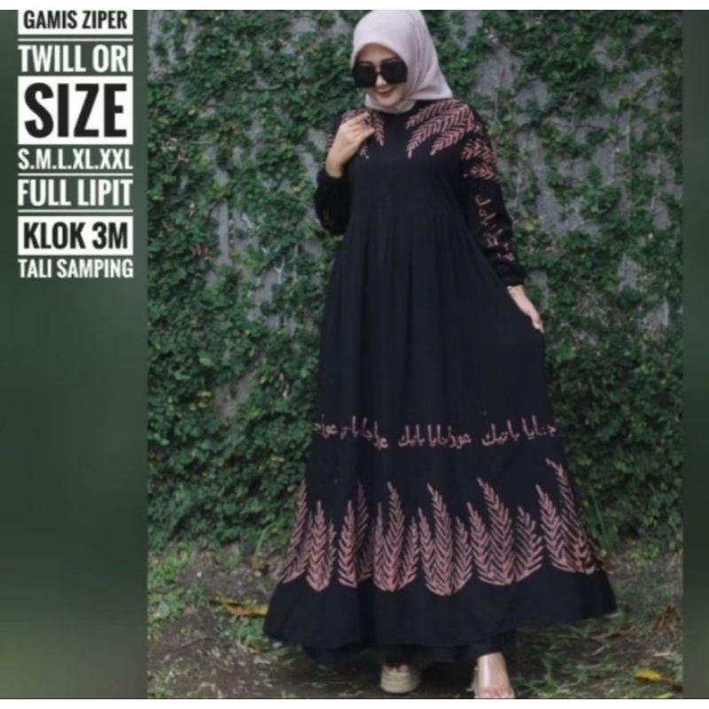 Gamis Rayon Twill Motif