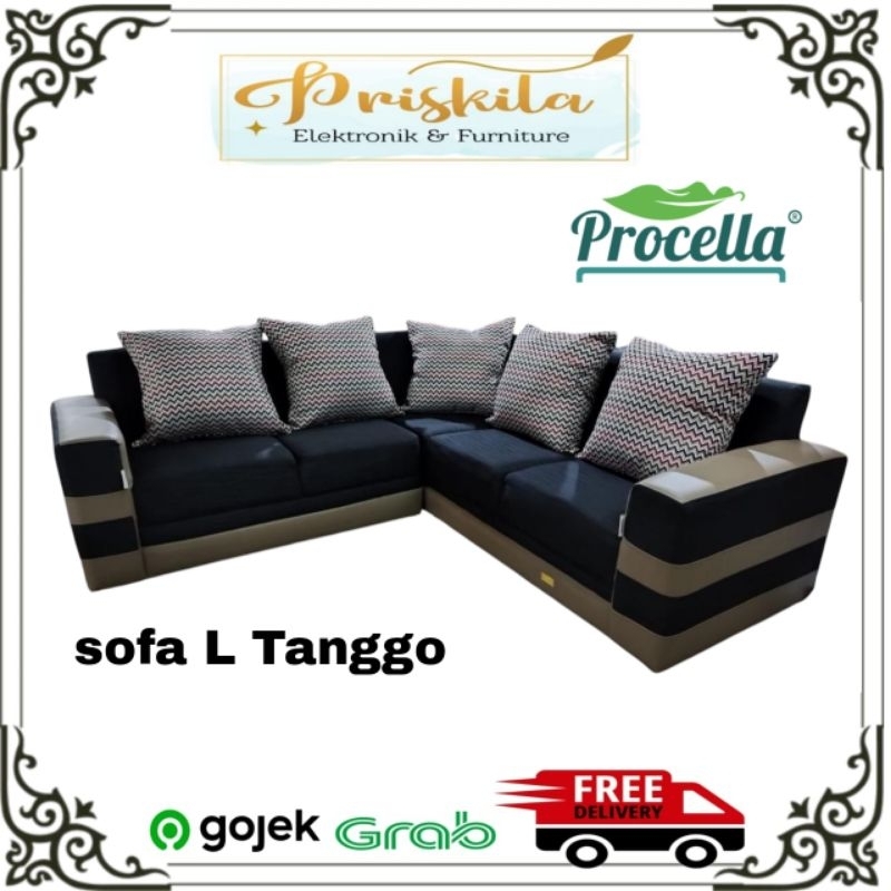 sofa L Tanggo / sofa L procella / sofa L minimalis/ sopa / sofa mewah / furniture Palembang