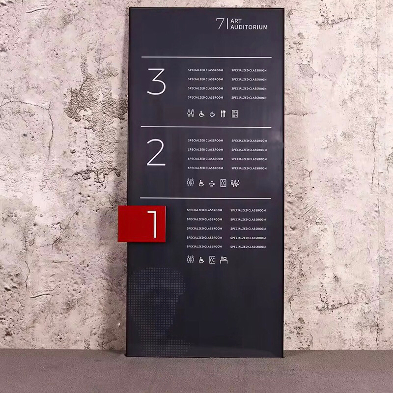 

Papan direktori petunjuk lantai floor sign penanda gedung kantor fasilitas ruangan