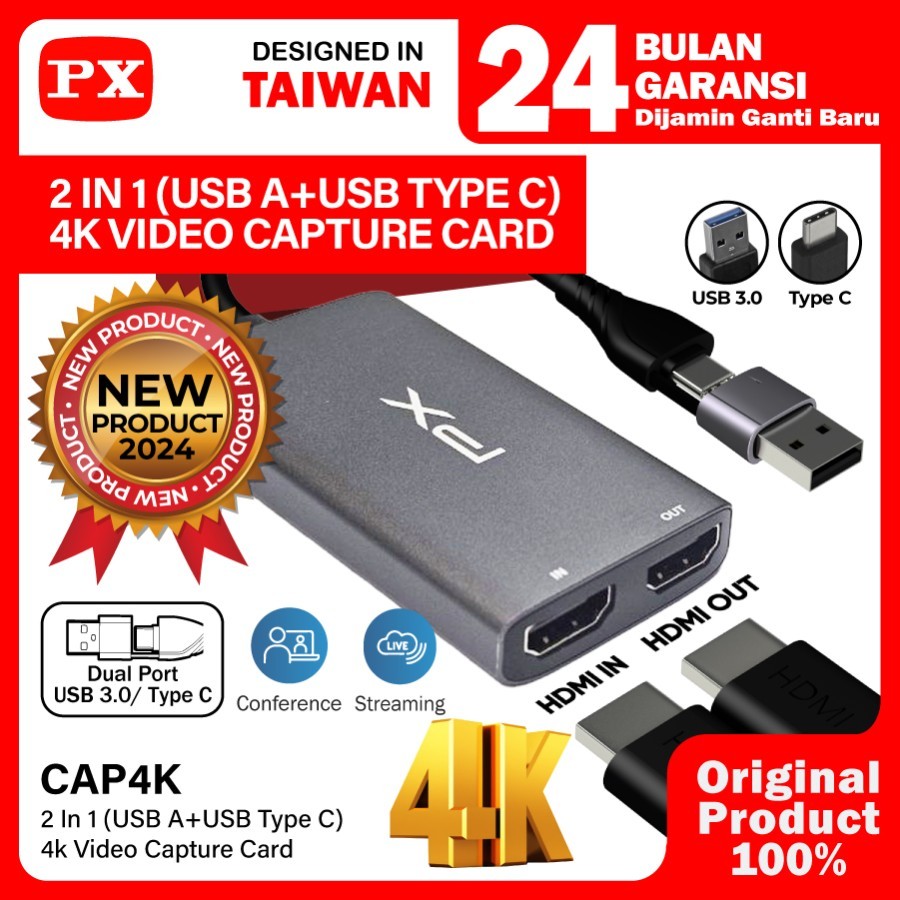 Capture Card HDMI Video Capture USB 3.0 USB Type C audio PX CAP4K