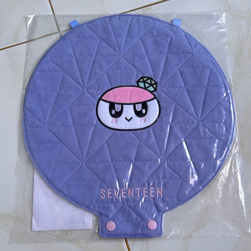 seventeen official merch - uchiwa image picket case reel strap bongbongee gacha wristband keychain c