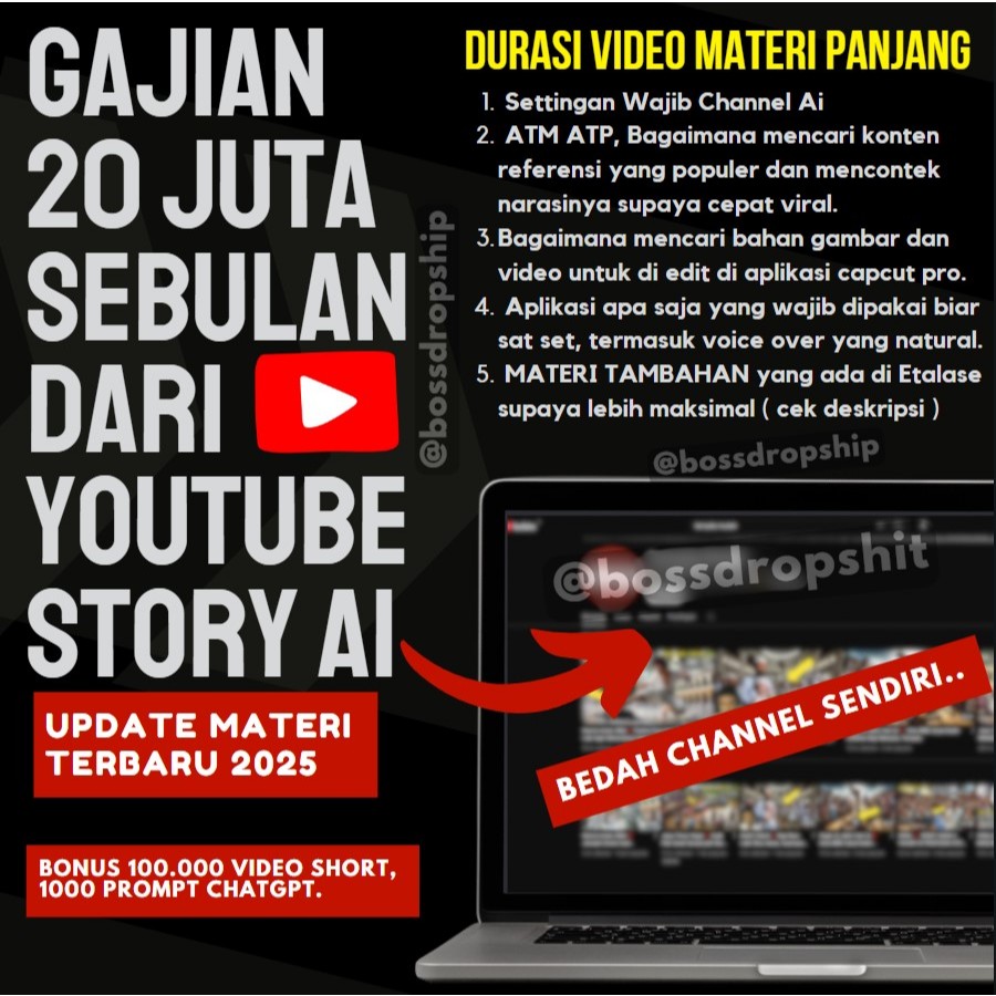 Alur cerita film, Sukses Bisnis Online Digital Marketing, Alur cerita film Sukses dari Youtube Story