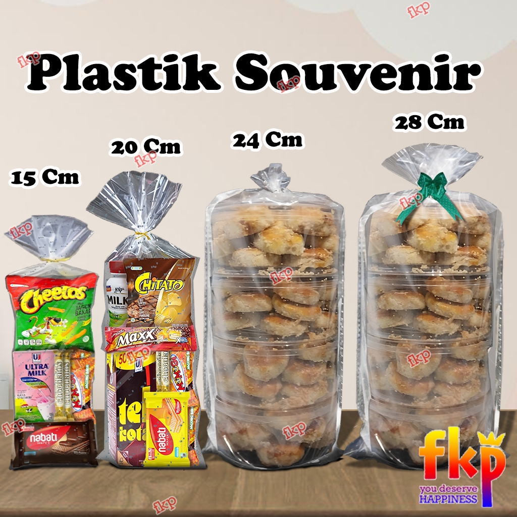 Plastik OPP Kaca / Plastik Souvenir/ Isi 10 mix motif dan Warna / Plastik Transparan / Plastik Opp T