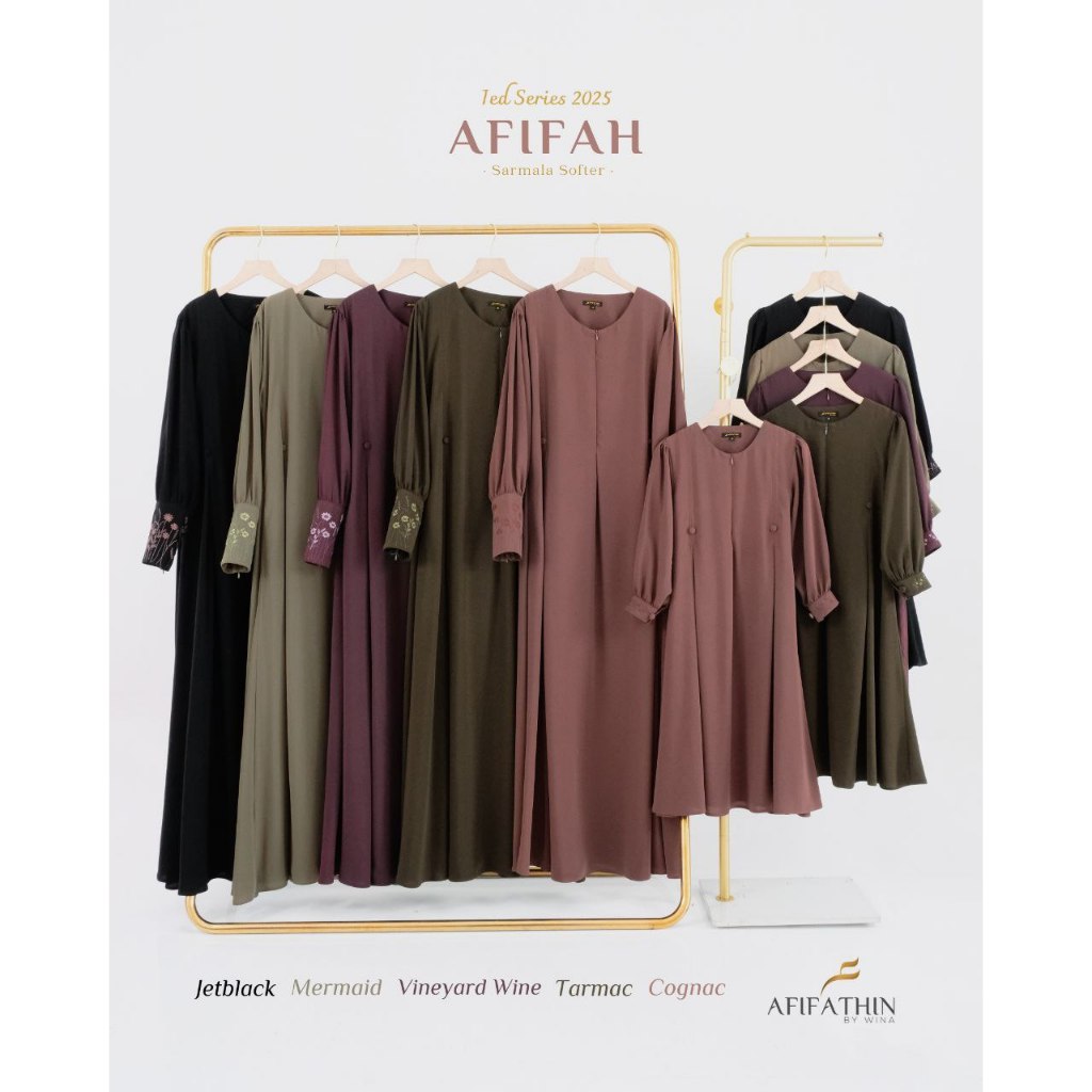 Afifah Kids by Afifathin Ied Series Gamis Anak Set Khimar