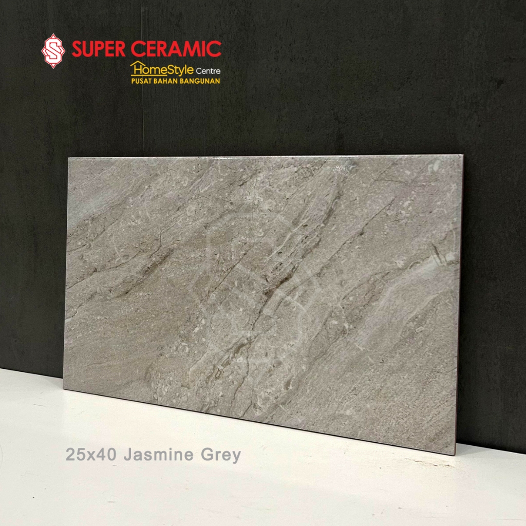 UNO 25x40 Keramik Dinding - Jasmine Cream / Jasmine Grey