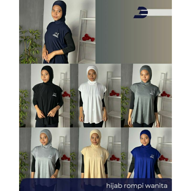 rompi hijab panjang wanita muslim