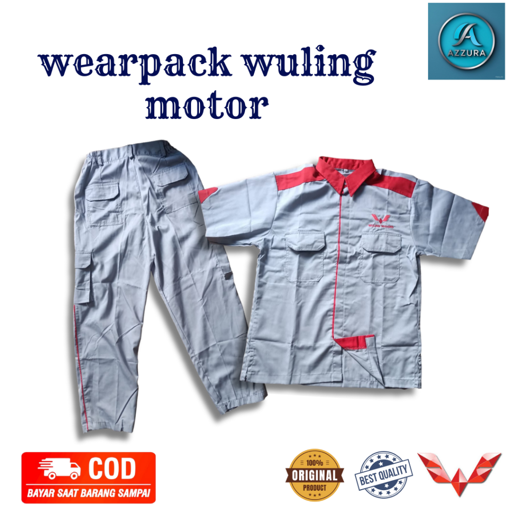 Seragam Mekanik Wuling | Seragam Mekanik I Seragam Mekanik Wuling Motor | Baju dan Celana Mekanik