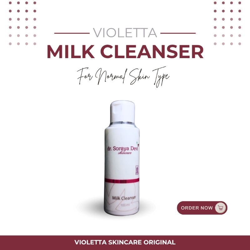 (100% ORI) VIOLETTA MILK CLEANSER - dr. Soraya Devi Skincare