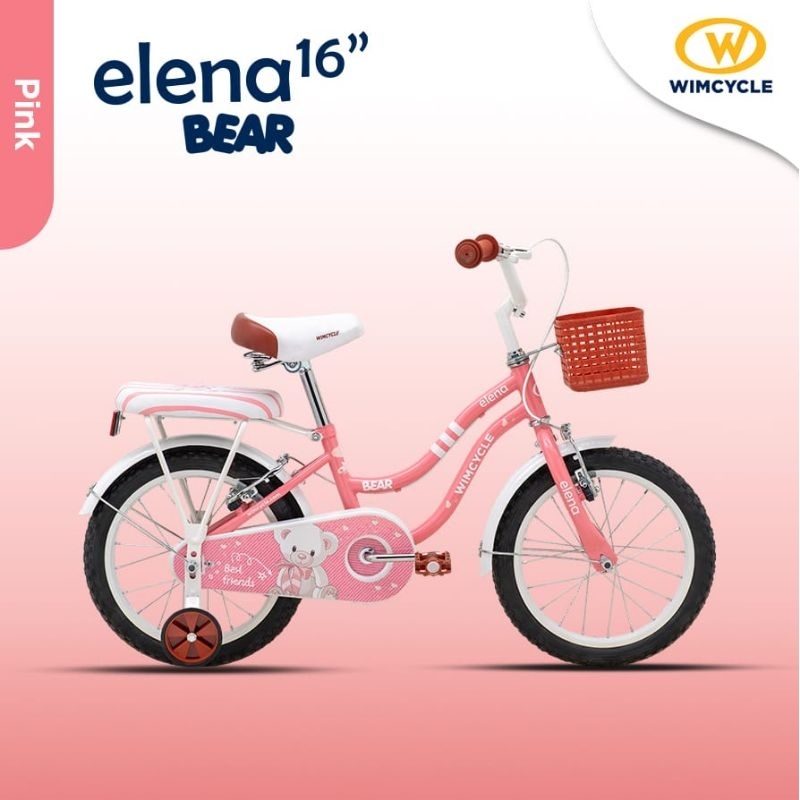 Sepeda CTB Wimcycle Elena Bear Ukuran 16" Sepeda Anak Perempuan