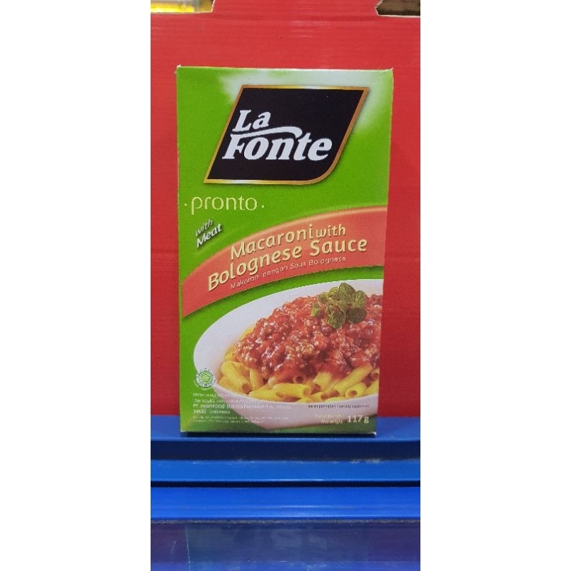 

La Fonte Pronto with Meat Macaroni with Bolognese Sauce 117gr