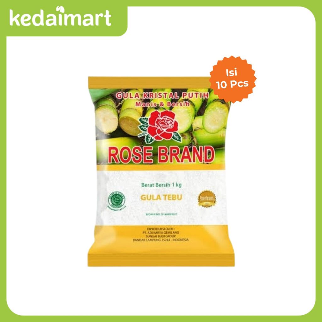 

Gula Pasir Rosebrand 1 Kg x 10 Pcs