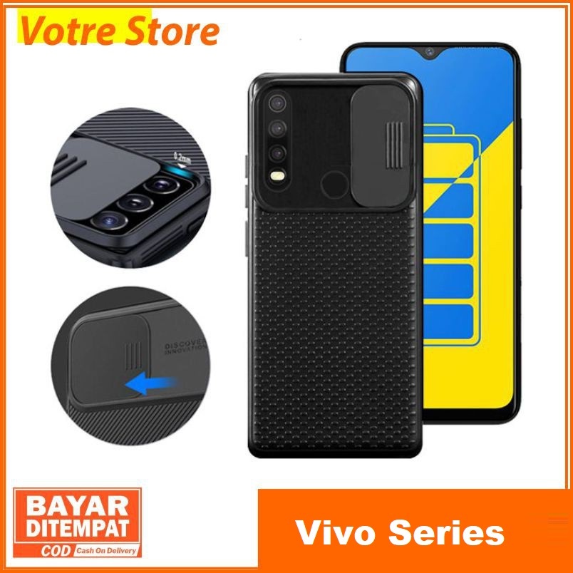 Case Vivo Y12 Y15 Y17 Y30 Y30i Y50 Privasi Penutup Belakang Melindungi Kamera Hardcase Cam Shield