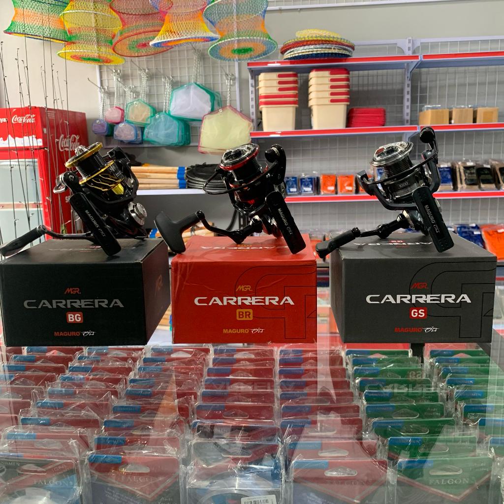 Reel MAGURO CARRERA BG/BR/GS 1000 2000 3000 4000 5000 6000 Power Handle Reel Kolam Dan Reel Laut
