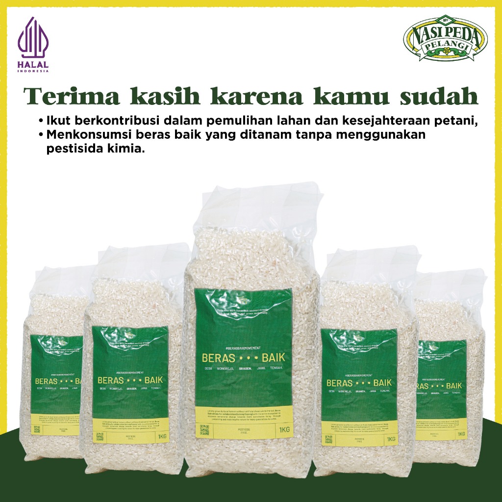 

JKL Beras Baik Putih Karanganyar (Beras Organik - Bebas Gula)