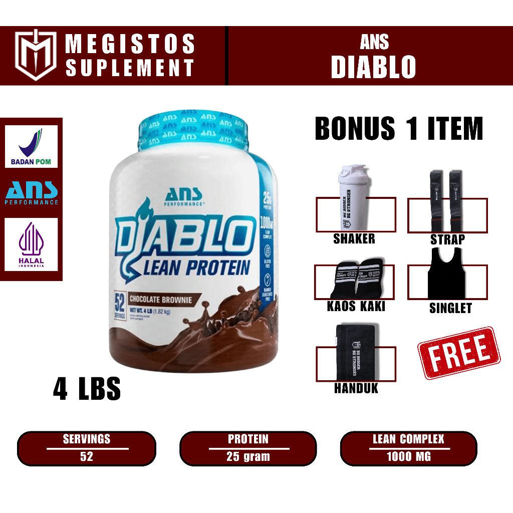 ANS Diablo Protein 4lbs Whey Protein + Fat Lose