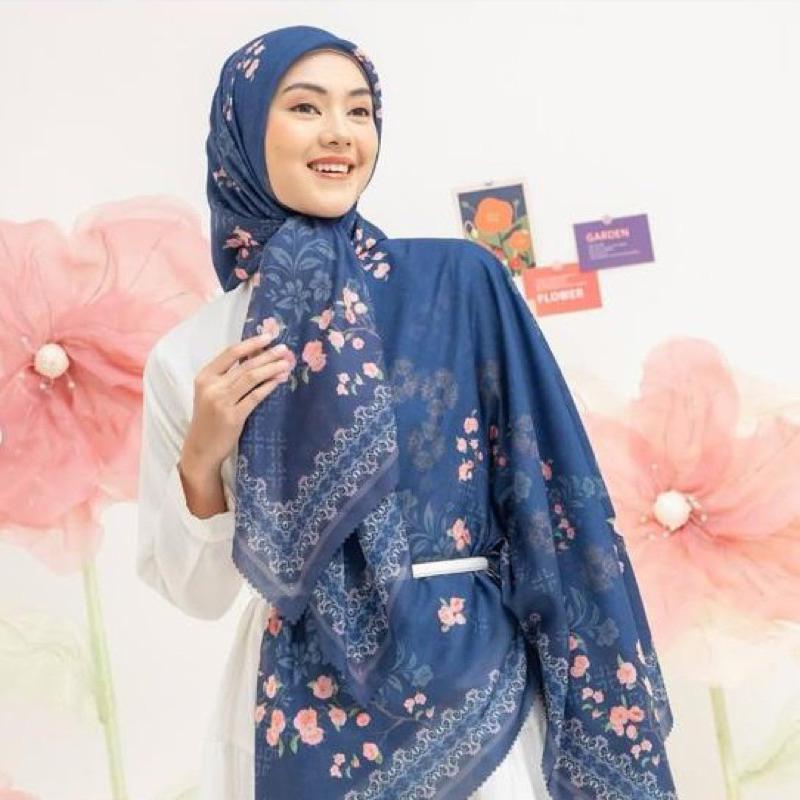 AZMYA SCARVES - Ahilya Series Hijab Square Printing Voal Tryspan By Azmya Scarves