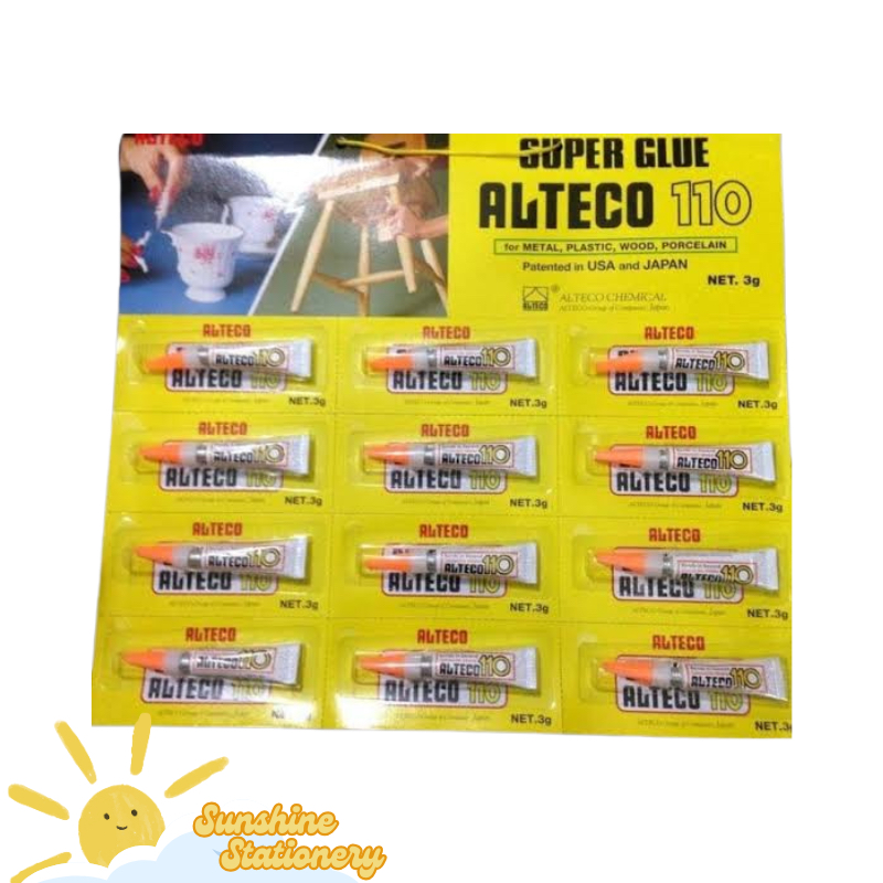 

[LSN/12PCS] ALTECO Lem 110 Super Glue 3gr