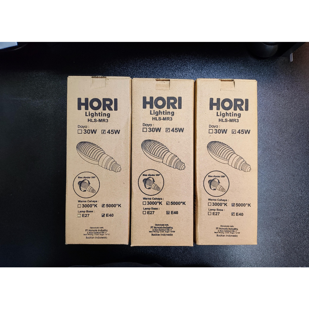 Lampu LED HORI 45Watt 6300lm HLS-MR3-45W E27/E40